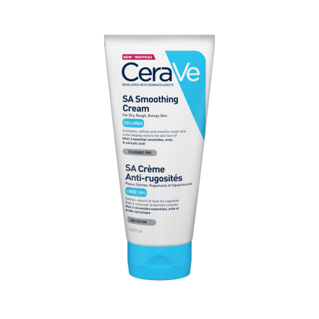 كريم تنعيم البشرة الخشنة والمتشققة إس إيه من سيرافي 177 مل  CeraVe SA Smoothing Cream for Rough & Bumpy Skin 177ml